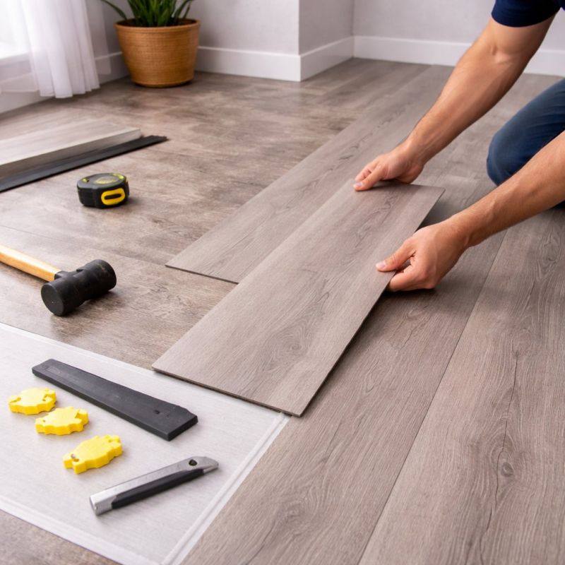 Luxury Vinyl Tile Installation in Cedar Creek, TX