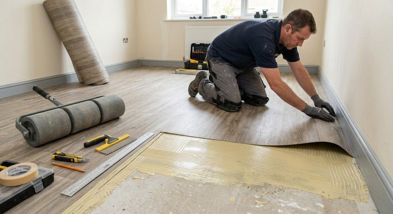 Sheet Flooring Installation in Bastrop County, TX