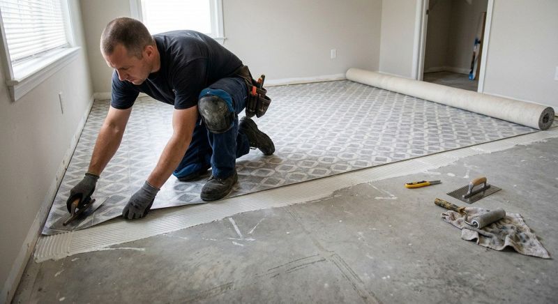 Sheet Linoleum Installation in Smithville, TX