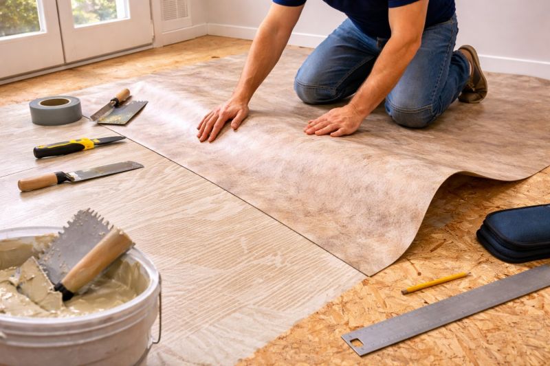 Sheet Vinyl Installation in Del Valle, TX