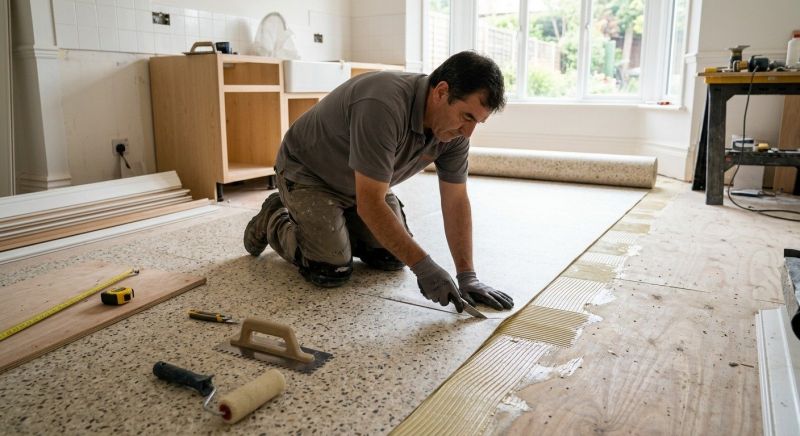 Linoleum Floor Installation